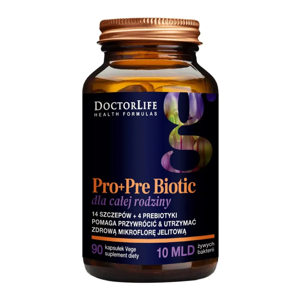DoctorLife Pro + Pre Biotic dla całej Rodziny, kapsułki, 90 szt.