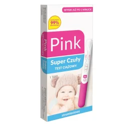 Domowe Laboratorium, Pink Strumieniowy Super Czuły test ciążowy, 1 szt.