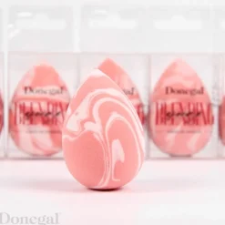 Donegal Blending Sponge, gąbka do makijażu, marmurek różowy, 1 szt.