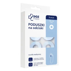 DOZ Med, poduszki na odciski, 18 mm x 18 mm, 9 szt.