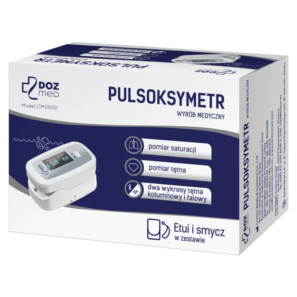 DOZ Med Pulsoksymetr (model CMS50D1), 1 szt.