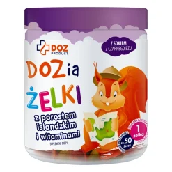 DOZ Product DOZia, żelki z porostem islandzkim i witaminami, 225 g