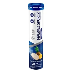DOZ Product Magnez Skurcz Complex, tabletki musujące, smak owoce tropikalne, 20 szt.