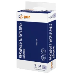 DOZ PRODUCT Rękawice nitrylowe bezpudrowe, rozmiar L, 10 szt
