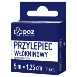 DOZ PRODUCT Uniwersalny przylepiec włókninowy, 5 m x 1,25 cm, 1 szt.