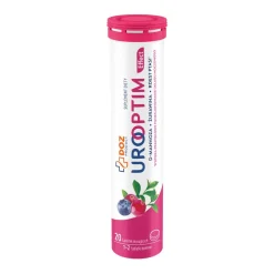 DOZ Product Urooptim Effect, tabletki musujące, smak żurawinowo-jagodowy, 20 szt.