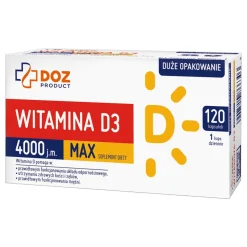 DOZ Product Witamina D3 4000 j.m. MAX, kapsułki, 120 szt.