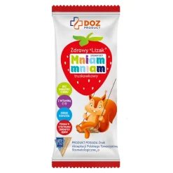 DOZ Product Zdrowy Lizak Mniam-Mniam, smak truskawkowy, 1 szt.