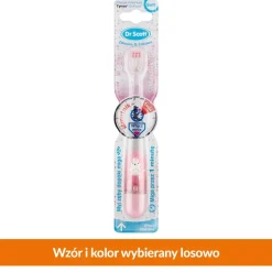 Dr Scott, kryształkowa szczoteczka do zębów z minutnikiem, 1 szt.
