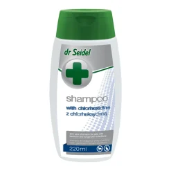 Dr Seidel Szampon z chlorheksydyną dla psów i kotów, 220 ml