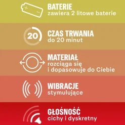 Durex Devil Ring, nakładka wibrująca z wypustkami, 1 szt.