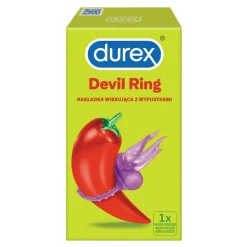 Durex Devil Ring, nakładka wibrująca z wypustkami, 1 szt.