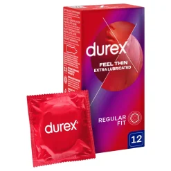 Durex Featherlite Elite, prezerwatywy ze środkiem nawilżającym, 12 szt.