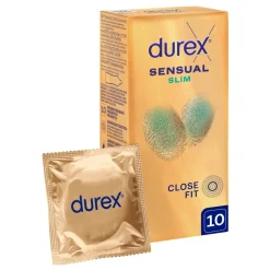 Durex Sensual Slim, prezerwatywy super cienkie, 10 szt.
