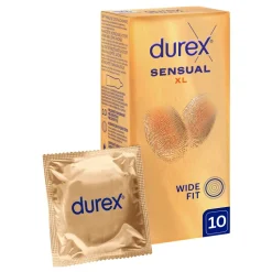 Durex Sensual XL, prezerwatywy super cienkie, 10 szt.