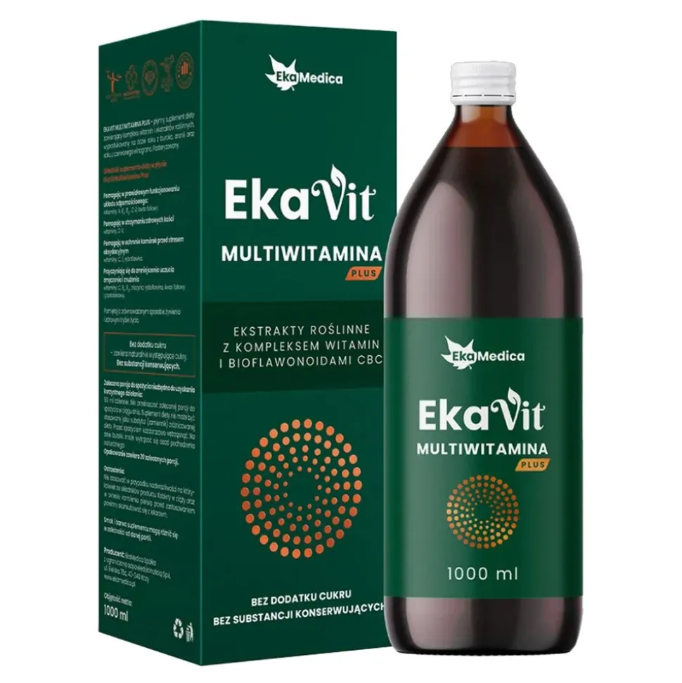 EkaMedica, Ekavit Multiwitamina Plus, płyn, 1000 ml