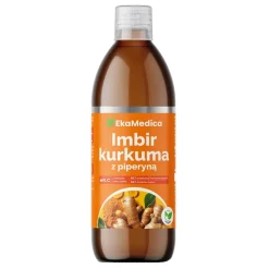 EkaMedica, Imbir kurkuma z piperyną, płyn, 500 ml