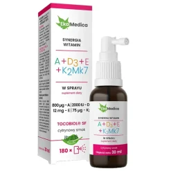 EkaMedica Witaminy A+D3+E+K2Mk7, spray, 30 ml
