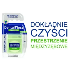 Elgydium Clinic, nić dentystyczna z fluorem, orzeźwiająca mięta, 35 m