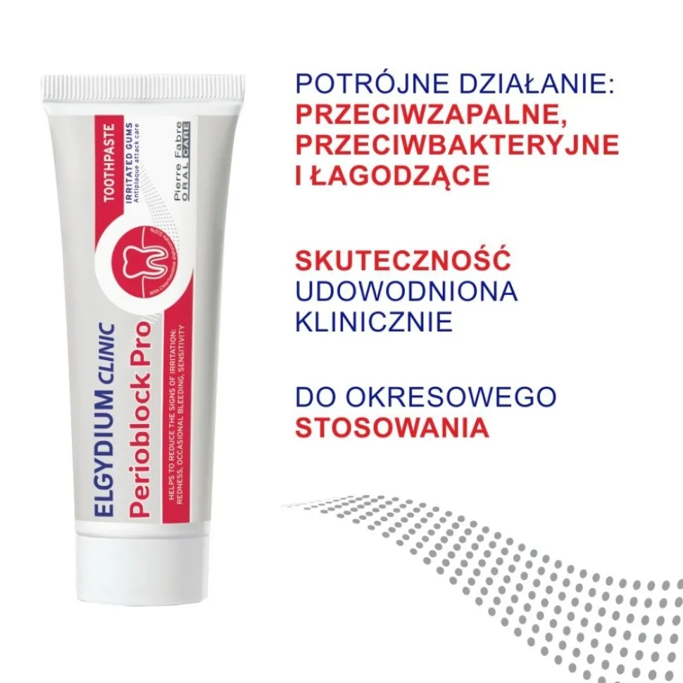 Elgydium Clinic Perioblock Pro, pasta do zębów, 50 ml