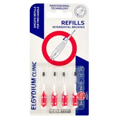 Elgydium Clinic Refills, wkłady do szczoteczki międzyzębowej, ISO 2, żółte, 4 szt.