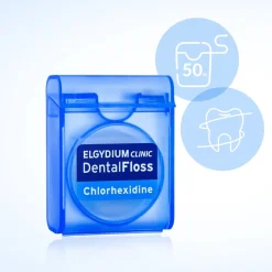 Elgydium Dental Floss Chlorhexidne, nić dentystyczna z chlorheksydyną, 50 m