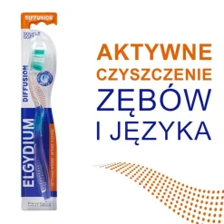 Elgydium Diffusion, szczoteczka do zębów, średnia, 1 szt.
