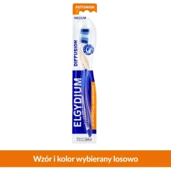 Elgydium Diffusion, szczoteczka do zębów, średnia, 1 szt.