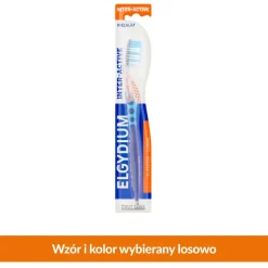 Elgydium Inter-Active, szczoteczka do zębów, średnia, 1 szt.