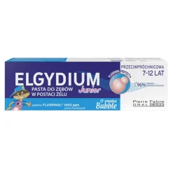 Elgydium Junior Bubble, pasta do zębów dla dzieci 7-12 lat, smak gumy balonowej, 50 ml