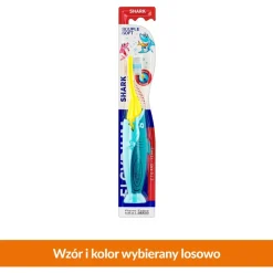 Elgydium Pocket Kids, szczoteczka do zębów, Shark, 2-6 lat, 1 szt.