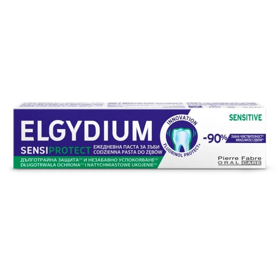 Elgydium SensiProtect, pasta do zębów wrażliwych, 75 ml