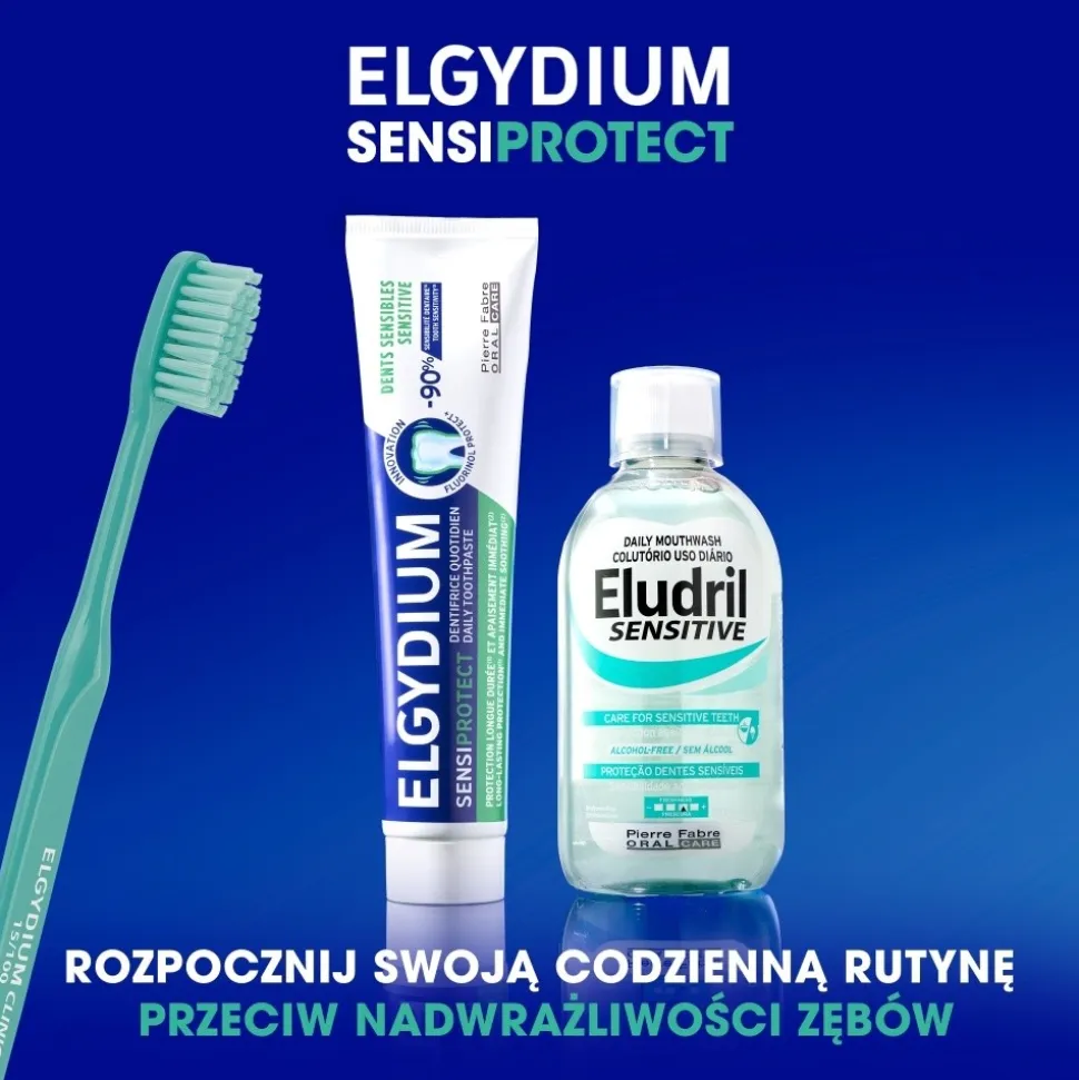 Elgydium SensiProtect, pasta do zębów wrażliwych, 75 ml