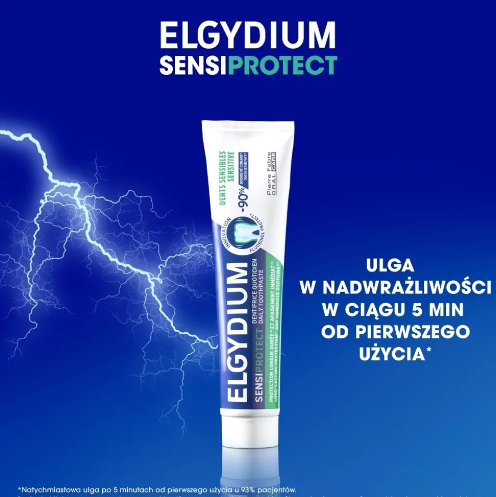 Elgydium SensiProtect, pasta do zębów wrażliwych, 75 ml
