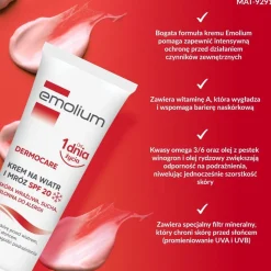 Emolium Dermocare, krem na wiatr i mróz SPF 20, 75 ml