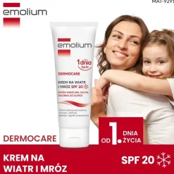 Emolium Dermocare, krem na wiatr i mróz SPF 20, 75 ml