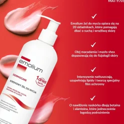 Emolium Dermocare, kremowy żel do mycia, 400 ml