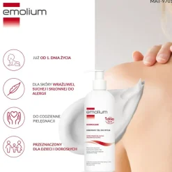 Emolium Dermocare, kremowy żel do mycia, 400 ml