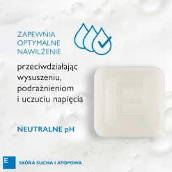 Emotopic, emolientowa kostka myjąca do twarzy i ciała, 100 g
