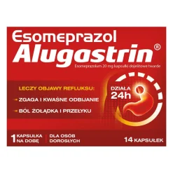 Esomeprazol Alugastrin, 20 mg, kapsułki dojelitowe twarde,14 szt