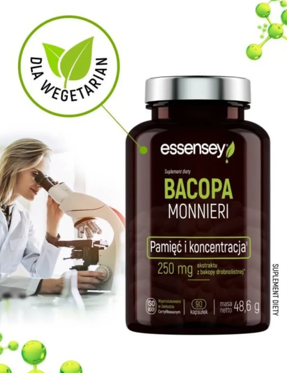 Essensey Bacopa Monnieri, kapsułki, 90 szt.