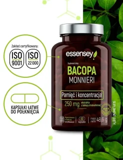Essensey Bacopa Monnieri, kapsułki, 90 szt.