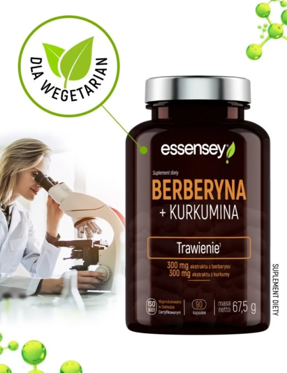 Essensey Berberyna + Kurkumina, kapsułki, 90 szt.