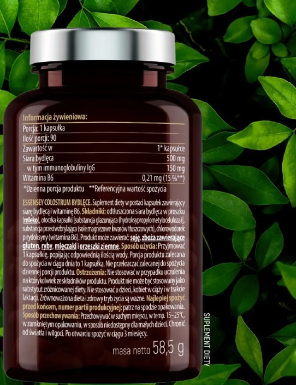 Essensey Colostrum Bydlęce, kapsułki, 90 szt.