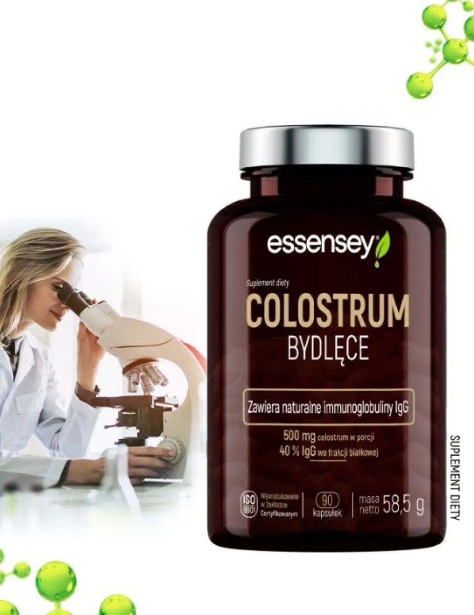 Essensey Colostrum Bydlęce, kapsułki, 90 szt.