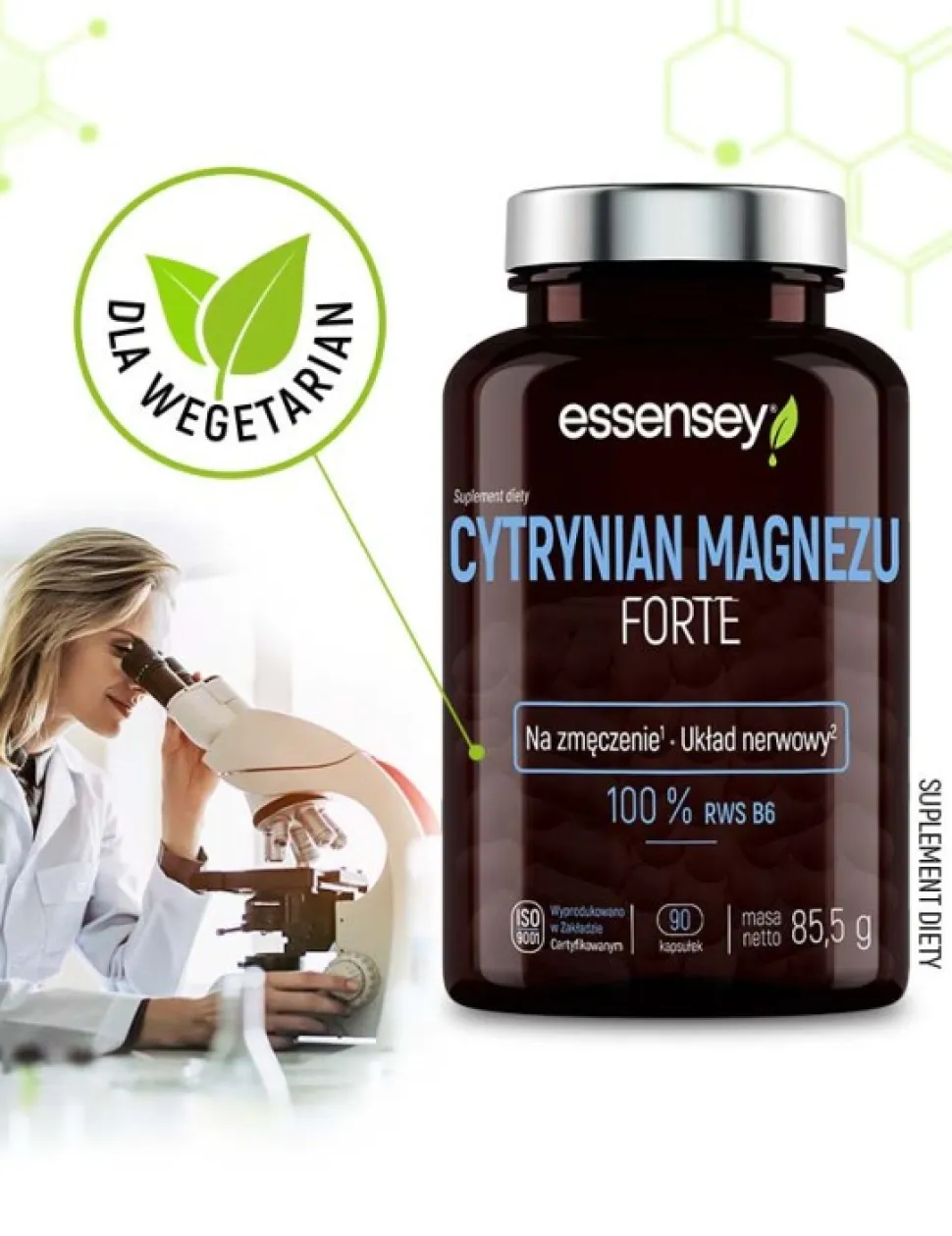 Essensey Cytrynian Magnezu Forte, kapsułki, 90 szt.