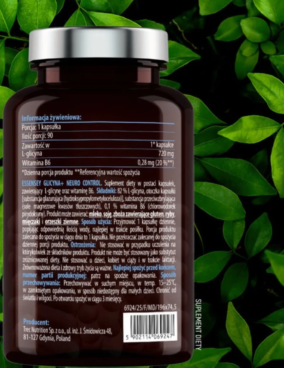 Essensey Glicyna+ Neuro Control, kapsułki, 90 szt.