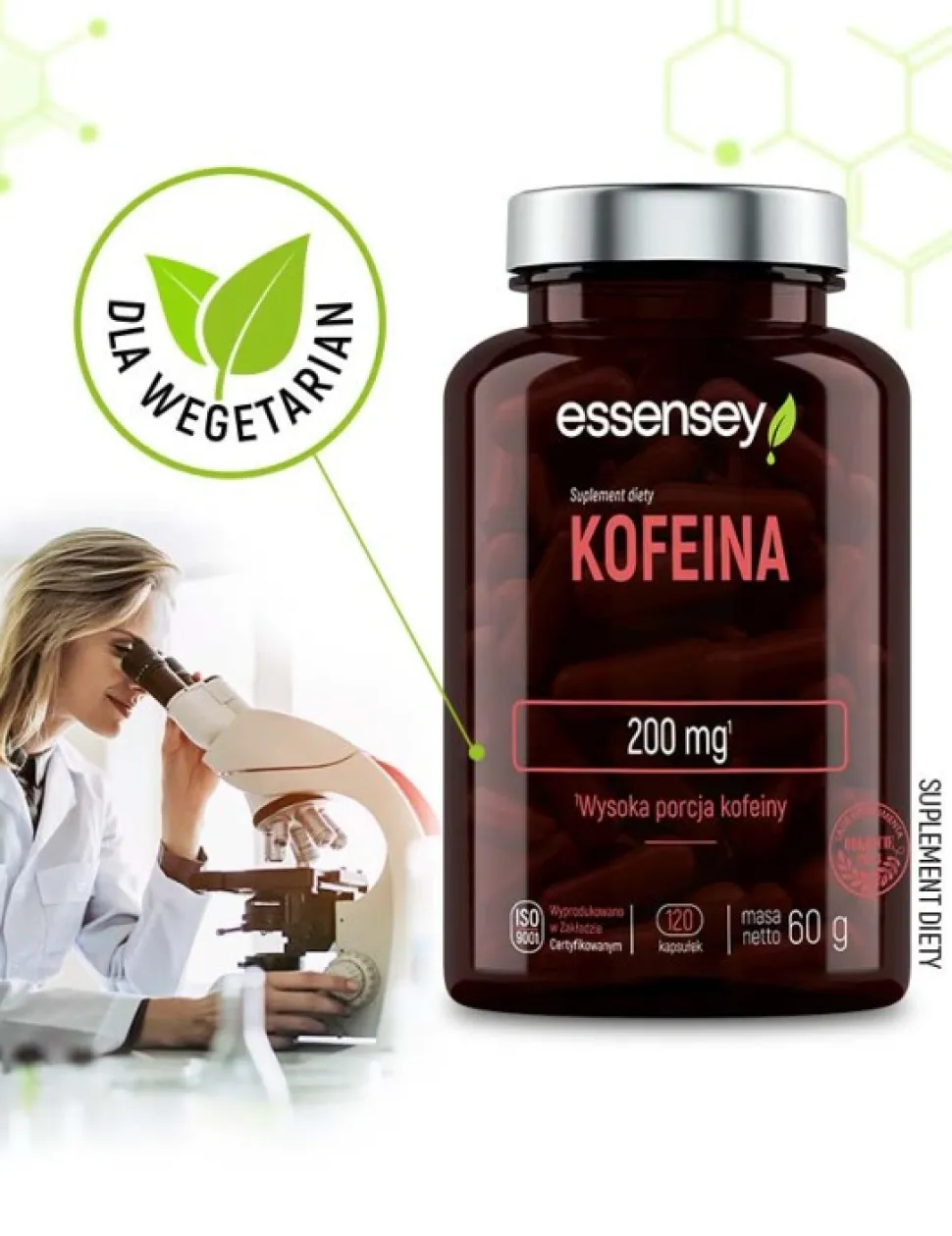 Essensey Kofeina, kapsułka, 120 szt.