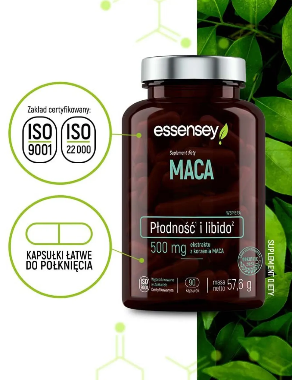 Essensey Maca, kapsułki, 90 szt.