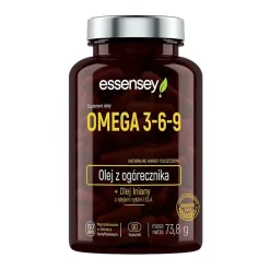 Essensey Omega 3-6-9, Olej z ogórecznika, kapsułki, 90 szt.
